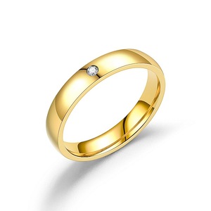 4mm <span class=keywords><strong>Anime</strong></span> Cosplay anello uomo donna amante coppia promessa anelli gioielli in acciaio inox zircone anelli per fidanzamento matrimonio - Product Image 5