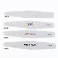 Kit d'outils professionnels Ziri pour nail art – Lime à ongles double face 100/180 grains, polissoir, éliminateur de callosités, personnalisable avec logo