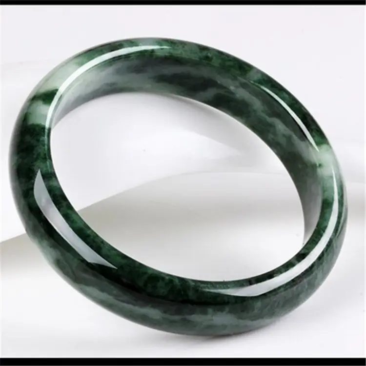 Green Jade Bracelet Women's Bracelet Natural Stone Jade Jewelry Real Jade Bracelet Bangle