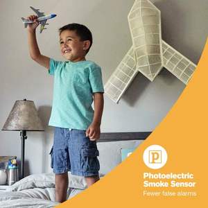 First Alert PR710A-6 Slim Serisi Fotoelektrik Duman Dedektörü Beyaz Ç<span class=keywords><strong>in</strong></span> Malı - Product Image 4