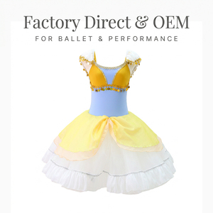 Vestido de Ballet Romántico Profesional, Tutú Coppelia Swanilda, Traje de Danza para Actuación Escénica, La Fille Mal Gardée, Ropa de Ballet Lise - Product Image 4