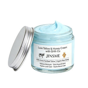 Crème de soin OEM 50 ml au suif de bœuf nourri à l'herbe, au miel et à l'huile d'olive, enrichie en vitamine C, hydrate et apaise les peaux normales, étiquette privée personnalisée - Product Image 1