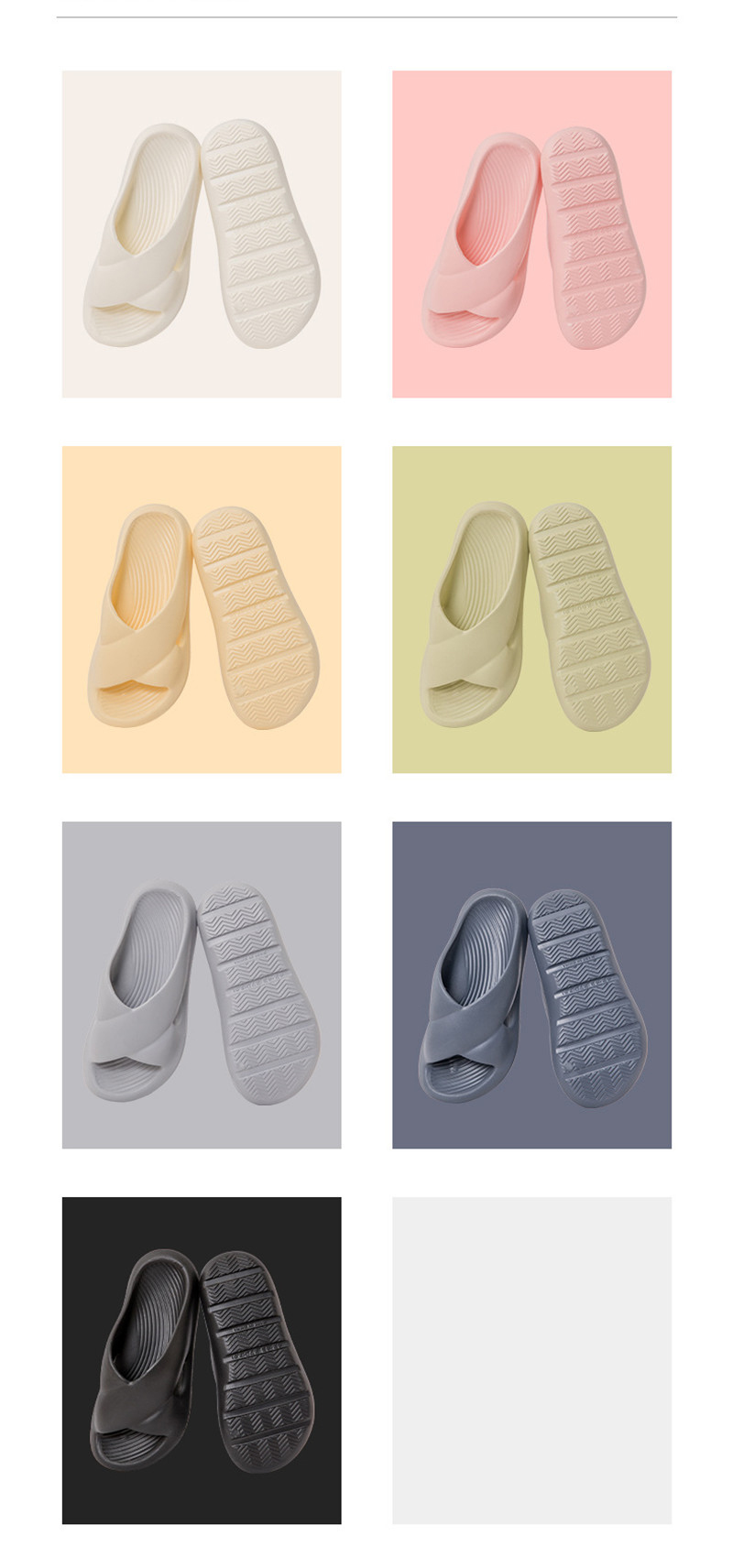Summer Slippers Home Thick Soles Bathroom Slipper EVA Shower Slides Sandals