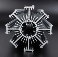 Radiateur en aluminium extrudé avec surface anodisée personnalisée, dissipateur thermique LED haute puissance, fournisseur Chine