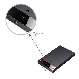 ฮาร์ดดิสก์ภายนอก 4TB กล่องใส่ฮาร์ดดิสก์ USB 3.1 Type-C 5Gbps กล่องหุ้มฮาร์ดดิสก์ขนาด 2.5 นิ้ว อุปกรณ์จัดเก็บข้อมูลแบบพกพา รองรับ UASP - Product Image 3