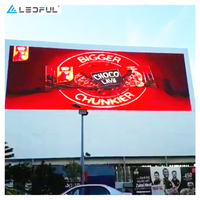 Panneau d'affichage LED extérieur en fer, écrans géants publicitaires LED, écran matriciel double face extérieur