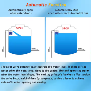 วาล์วลูกลอยแบบหยุดหมุนเร็วสำหรับเครื่องทำน้ำอุ่นพลังงานแสงอาทิตย์, วาล์วลูกลอยแบบตั้งได้ง่าย1/2 "<span class=keywords><strong>3</strong></span>/4" 1" - Product Image 5