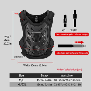 Vemar 2024 áo giáp cơ thể xe máy mới Áo khoác đua xe nam chống ngã Áo khoác phụ nữ xe máy off-road Dirt Bike Vest bảo vệ ngực trở lại - Product Image 4