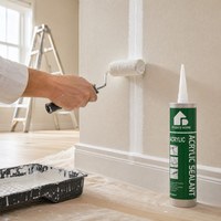 Scellant acrylique 300 ml, flexible, étanche à l'air, peignable, pour murs intérieurs, portes, fenêtres, joints de fissures, anti-fongique