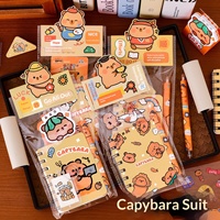 Schreibwaren-Set für Kinder Schulbedarf Notizbuch Geschenkbox-Set Kawaii Produkte Mini Notizbuch Capybara Schreibwaren-Set