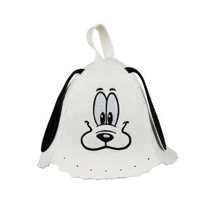 Logo personnalisé Accessoires pour enfants Chapeau de sauna en feutre de laine Accessoires pour cheveux Chapeau de sauna - Product Image 3