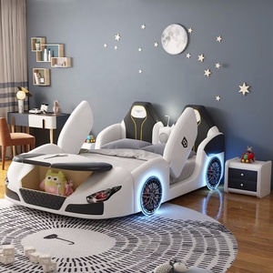 Modern Wholesale Kids Car <strong>Beds</strong> Boy Full Queen Size Children Bedroom Furniture Storage <strong>LED</strong> Light With Music for Kid's Car <strong>Bed</strong> - Product Image 2