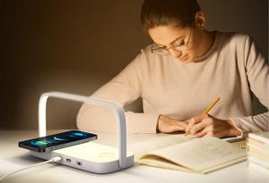 Cargador inalámbrico Lámpara de noche de lectura LED portátil Cargador inalámbrico para iPhone para iWatch para <span class=keywords><strong>Airpods</strong></span> - Product Image 6