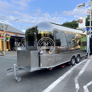 2025 Street Food Van Mobile Coffee Trailer OEM Snack Cart Pizza Food Trailer Vintage Ice Cream Hot Dog Food Truck - Product Image 4
