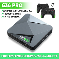 Nouvelle Console de Jeu Domestique G36 Pro 4K Double Système, Boîtier TV Android 11 Quad Core avec 256 Go de Stockage et Plus de 120 000 Jeux Rétro Intégrés, pour le Marché International