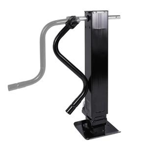 Cric de remorque robuste 12000 lb à tube carré latéral avec cric à jambe déployable, course de 28 pouces et goupille latérale avant pour camping-cars et remorques à chevaux - Product Image 2