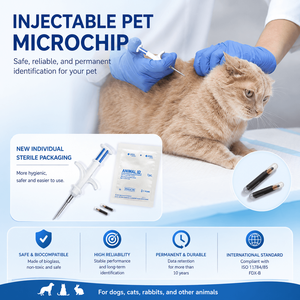 Microchip RFID iniettabile FDX-B 134.2kHz 2.12x12mm per l'identificazione di animali domestici, pesci e bestiame - Product Image 4
