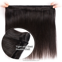 100% Extensions de Cheveux Humains Bundles Longs Raides Bundles Pas Cher En Gros En Vrac Cheveux Brésiliens 18 20 22 24 Pouces Remy Bundles de Cheveux
