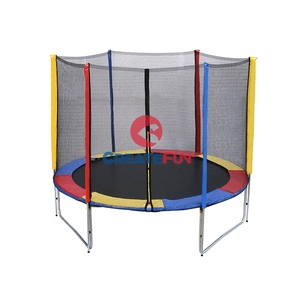 <span class=keywords><strong>Trampoline</strong></span> de jardin CreateFun avec filet de sécurité, certifié TUV, en PVC et <span class=keywords><strong>mousse</strong></span>, pour parc de saut, avec longue barre de maintien - Product Image 1