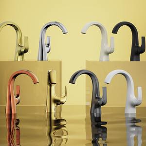 Robinet mitigeur de lavabo monté sur le pont de haute qualité pour salle de bain - Product Image 2