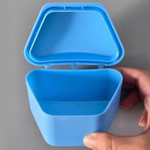 Dental <b>Retainer</b> <b>Cases</b> Trapezoidal Storage Boxes For Orthodontic Braces Custom Processing OEM Injection Molded Plastic - Product Image 4