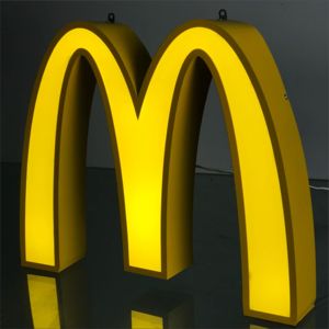 Letreros Metálicos Personalizados con Luces Publicitarias, Cajas de Luz con Letras Iluminadas con Logotipo de Tienda para Letreros Promocionales de Pared <span class=keywords><strong>Exterior</strong></span> - Product Image 4