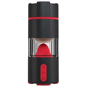 Automatische tonglikkende vibrerende mannelijke masturbatie cup kunstvagina masturbatie cup deep throat orale seksspeeltjes voor mannen - Product Image 1