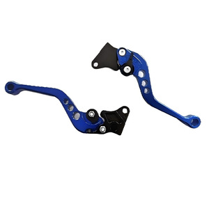 Leviers de frein et d'embrayage de moto en aluminium réglables pour scooter, moto tout-terrain - Plusieurs couleurs (argent/violet/or/bleu/noir/rouge) - Product Image 6