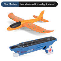 EPT Jouets de plein air pour enfants Planeur en mousse Catapulte Lanceur d'avion Jouets avec 2 modes de vol Catapulte Avion Shooter Jouet pour garçons