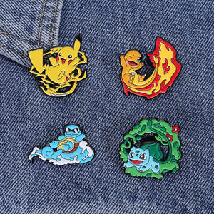 लोकप्रिय जापानी एनीमे धातु शिल्प कार्टून स्टॉक लैपल पिन सस्ते टोपी पिन कस्टम नरम तामचीनी पिन - Product Image 3