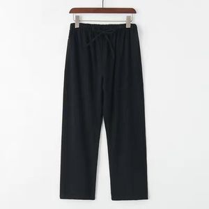 <span class=keywords><strong>Pantaloni</strong></span> Casual da <span class=keywords><strong>Uomo</strong></span> in <span class=keywords><strong>Lino</strong></span> di Alta Qualità, Leggeri e Traspiranti, Nuovo Stile Cinese, Cotone-<span class=keywords><strong>Lino</strong></span>, Bianchi, Vestibilità Ampia, Primavera-Autunno - Product Image 5