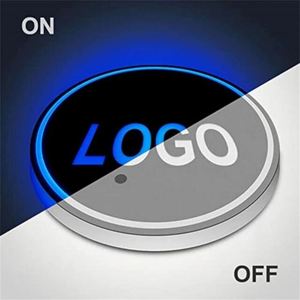 Tapis <span class=keywords><strong>lumineux</strong></span> LED pour porte-gobelet de voiture, <span class=keywords><strong>logo</strong></span> personnalisé, lumières pour porte-gobelet de voiture avec 7 couleurs, tapis de charge USB, accessoires intérieurs de voiture - Product Image 4