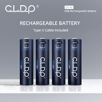 Pile rechargeable USB AA au zinc-nickel 1,6 V, écologique, avec logo imprimé, pour appareils de maison et de bureau