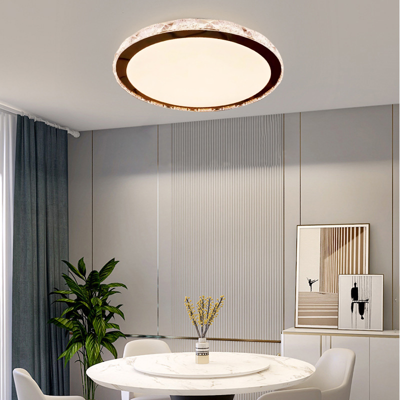 Light Luxury Nordic Style Light Dimmable Dining Room Use LED Ceiling Lamp Remote Control Iron Base Fashion Design
