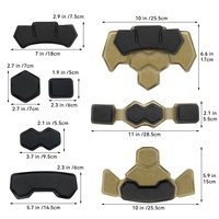Rembourrage en mousse de remplacement pour casque tactique Eva Foam Soft Comfort Coussinets pour casque tactique Coussin pour casque en mousse à mémoire de forme