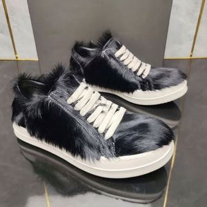 Zapatillas Rick de Alta Calidad con Suela Gruesa, Retro, de Corte Bajo, de Gamuza, Estilo Owens, Casuales, Antideslizantes y Resistentes al Desgaste, para Skate - Product Image 3
