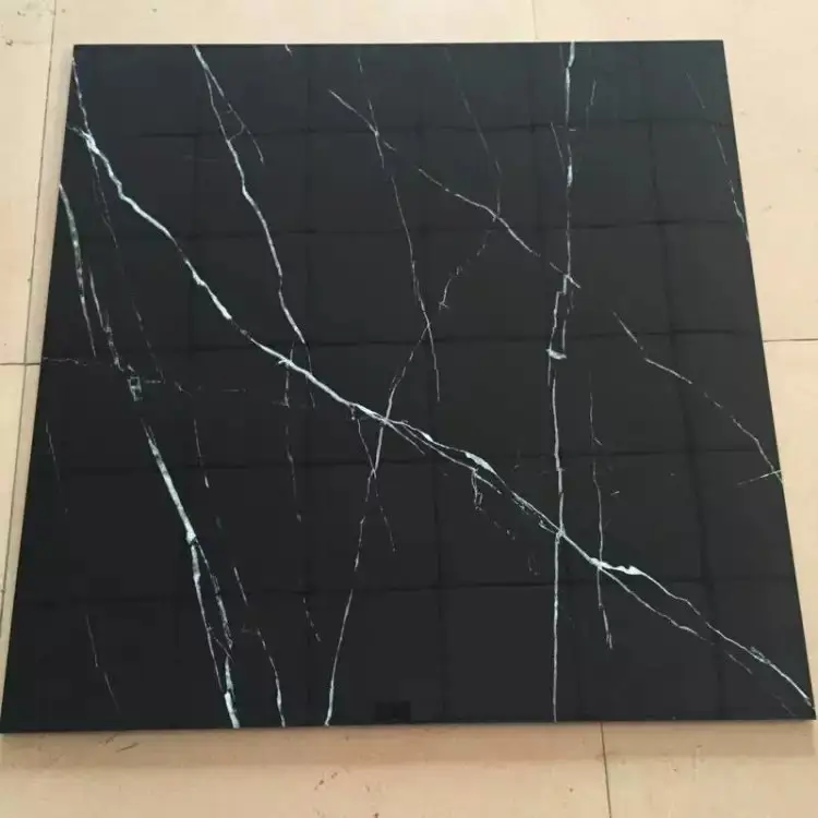 Brasilia nisches Design Schwarzes Marquina Porzellan 600x600 800x800mm Granit fliesen Porzellan fliesen Marmor fliesen für den Boden