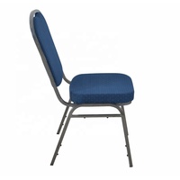Chaise empilable de haute qualité en acier inoxydable durable pour hôtels, salles de conférence, réceptions, mariages et banquets (vente en gros)