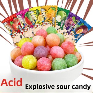 Bonbons durs super acidulés aux fruits, anti-somnolence, réveil amusant, emballés individuellement - Product Image 1
