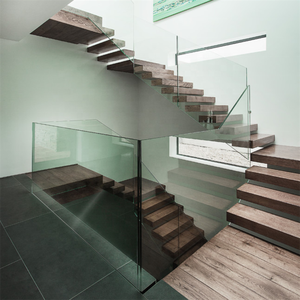 DAIYA <span class=keywords><strong>escalier</strong></span> en bois avec semelle en bois de hêtre en verre trempé - Product Image 6