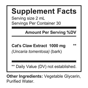 Acentiallabs Extrait Végétal de Griffes de Chat en Gouttes Liquides – Complément Alimentaire Pur Végétalien à Base de Teinture d'Herbe de Griffes de Chat <span class=keywords><strong>pour</strong></span> le Soutien de la Vitalité - Product Image 2