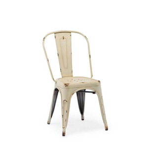 Ghế Ăn Lưng Bằng Kim Loại Nghệ Thuật Bằng Sắt Ghế Cũ Làm Bằng Sắt Phong Cách Công Nghiệp Cổ Điển Ghế Quán Bar Quán Cà Phê Ngoài Trời - Product Image 2