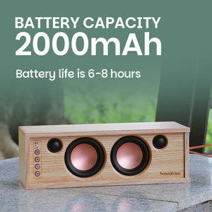 เครื่องเล่นเสียงไม้คลาสสิก ระบบลำโพงคุณภาพสูง เสียงไร้สายอเนกประสงค์สำหรับห้องสมัยใหม่ - Product Image 4