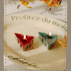 New Arrival Organic Christmas <b>Candles</b> Handmade Soy Wax Tree Shaped Aroma <b>Candles</b> - Product Image 5