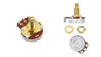Potentiomètre à axe en cuivre A500k B250k, peut remplacer le bouton de volume et le bouton de tonalité de guitare électrique et de basse CTS