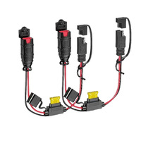 Câble d'extension SAE pour NOCO GC004 30cm 16AWG X-Connect avec prise étanche à fusible 20A en caoutchouc