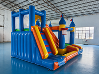 Toboggan gonflable JIALE JL-3081 - Matériel PVC - Thème animaux et dinosaures géants - Capacité 100-500 kg - Pour les centres de jeux pour enfants