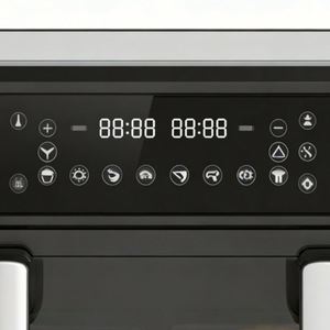 Friteuse à air électrique numérique carrée 10L en plastique, sans huile, four de cuisson classique, économe en énergie, cuisson rapide, pour usage domestique et hôtelier, de fabrication allemande - Product Image 2