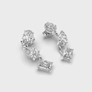 Pendientes de Diamantes Cultivados en Laboratorio, Estilo Solitario Clásico, Alta Demanda |   Elementos Esenciales de Joyería Fina Atemporal para Mujeres Certificadas - Product Image 2