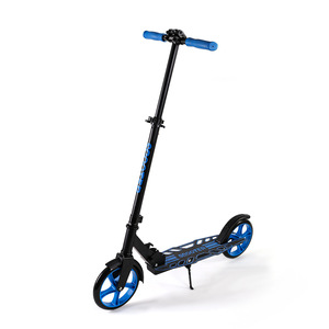 Trottinette pliable pour enfants et adolescents, couleur bleue, avec design de plateau creux, pour les déplacements en ville - Product Image 3